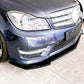 Mercedes C Class W204 AMG Front Splitter Kit 2011-2014 ABS Gloss Black