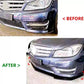 Mercedes C Class W204 AMG Front Splitter Kit 2011-2014 ABS Gloss Black
