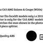 Mercedes C63 AMG W204 Facelift Front Splitter 11-14 ABS Gloss Black