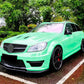 Mercedes C63 AMG W204 Facelift Front Splitter 11-14 ABS Gloss Black