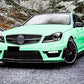 Mercedes C63 AMG W204 Facelift Front Splitter 11-14 ABS Gloss Black
