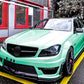Mercedes C63 AMG W204 Facelift Front Splitter 11-14 ABS Gloss Black