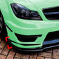 Mercedes C63 AMG W204 Facelift Front Splitter 11-14 ABS Gloss Black