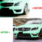 Mercedes C63 AMG W204 Facelift Front Splitter 11-14 ABS Gloss Black