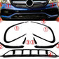 Mercedes CLA W117 AMG Front Splitter Fins 2016-2019 ABS Gloss Black