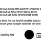 Mercedes CLA W117 AMG Front Splitter Fins 2016-2019 ABS Gloss Black