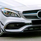 Mercedes CLA W117 AMG Front Splitter Fins 2016-2019 ABS Gloss Black
