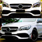 Mercedes CLA W117 AMG Front Splitter Fins 2016-2019 ABS Gloss Black