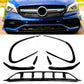 Mercedes CLA W117 AMG Front Splitter Fins 2016-2019 ABS Gloss Black