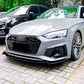 Audi A5 S5 B9.5 S Line Front Splitter Kit 2021-2024 ABS Gloss Black
