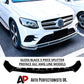 Mercedes GLC X253 C253 Front Splitter Kit 2015-2018 ABS Gloss Black