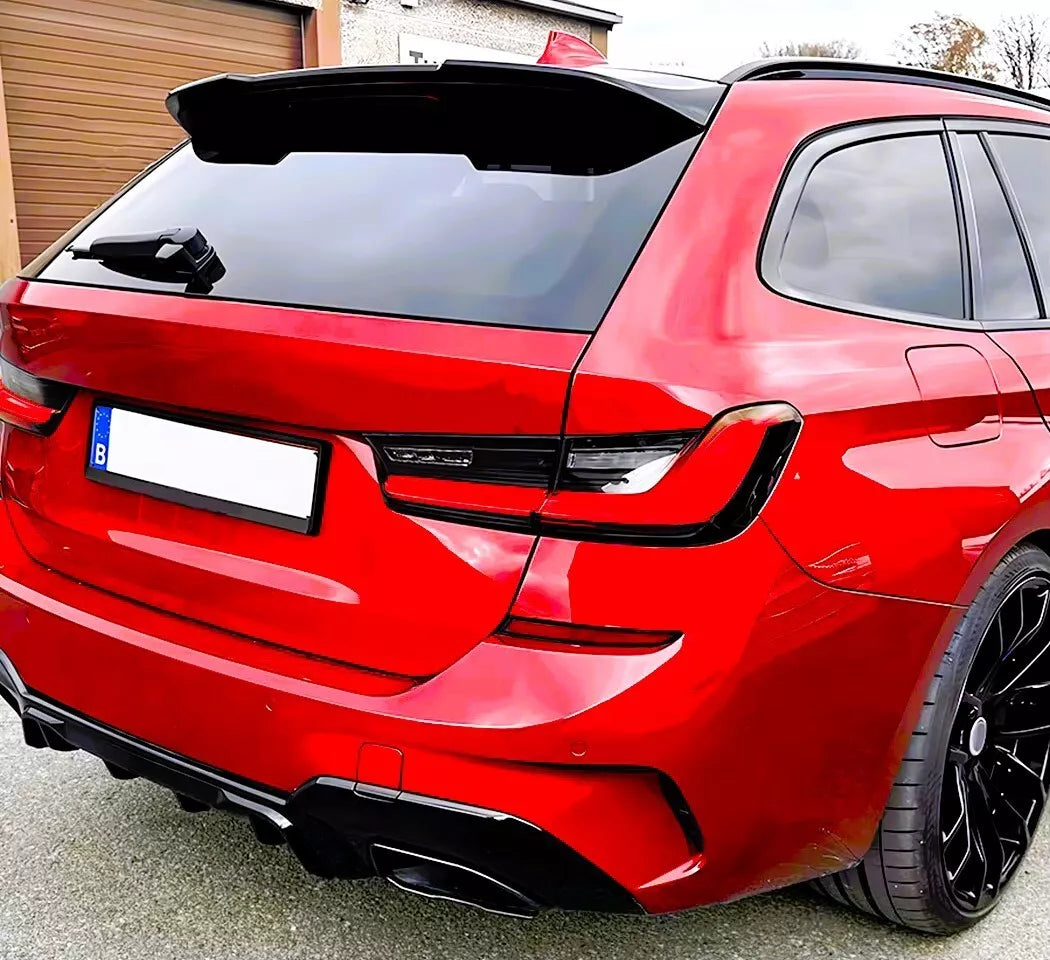 BMW 3 Series G21 Estate Rear Roof Spoiler Kit ABS Gloss Black