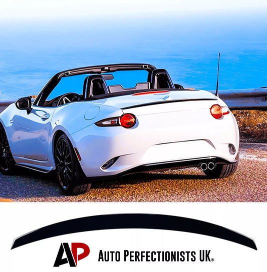 Mazda MX5 Rear Boot Spoiler Lip Wing Kit 2015-2024 ABS Gloss Black