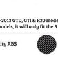 VW Golf MK6 GTD GTI R20 Rear Boot Spoiler 2008-2013 ABS Carbon Fibre