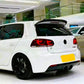 VW Golf MK6 GTD GTI R20 Rear Boot Spoiler 2008-2013 ABS Carbon Fibre