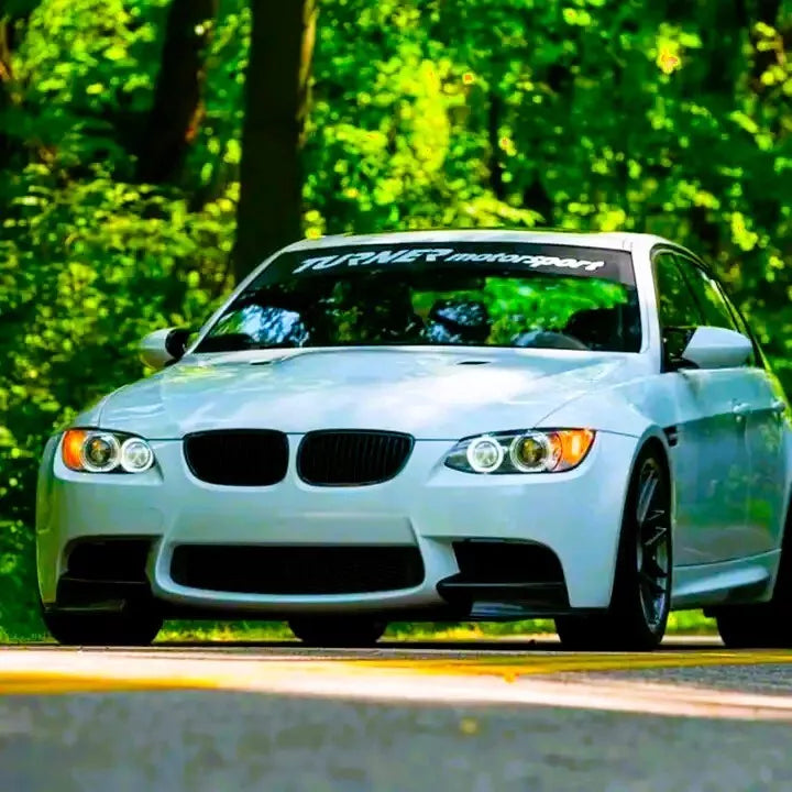 BMW M3 E90 E92 E93 Bumper Splitters 2008-2013 ABS Carbon Fibre Front