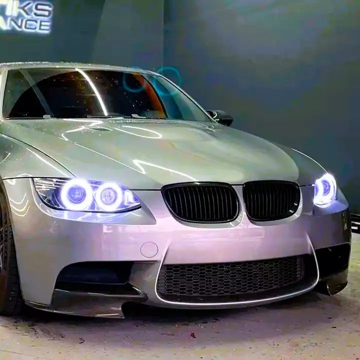 BMW M3 E90 E92 E93 Bumper Splitters 2008-2013 ABS Carbon Fibre Front