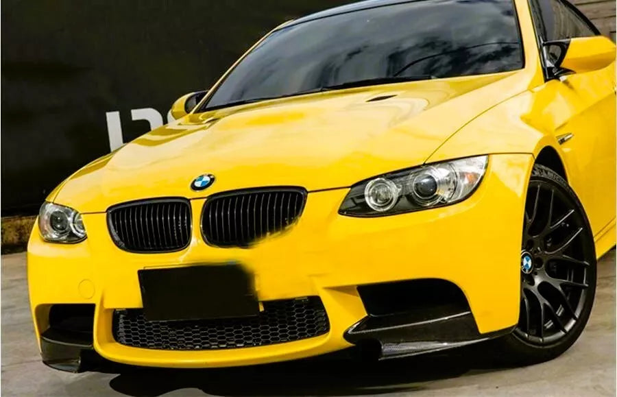 BMW M3 E90 E92 E93 Bumper Splitters 2008-2013 ABS Carbon Fibre Front