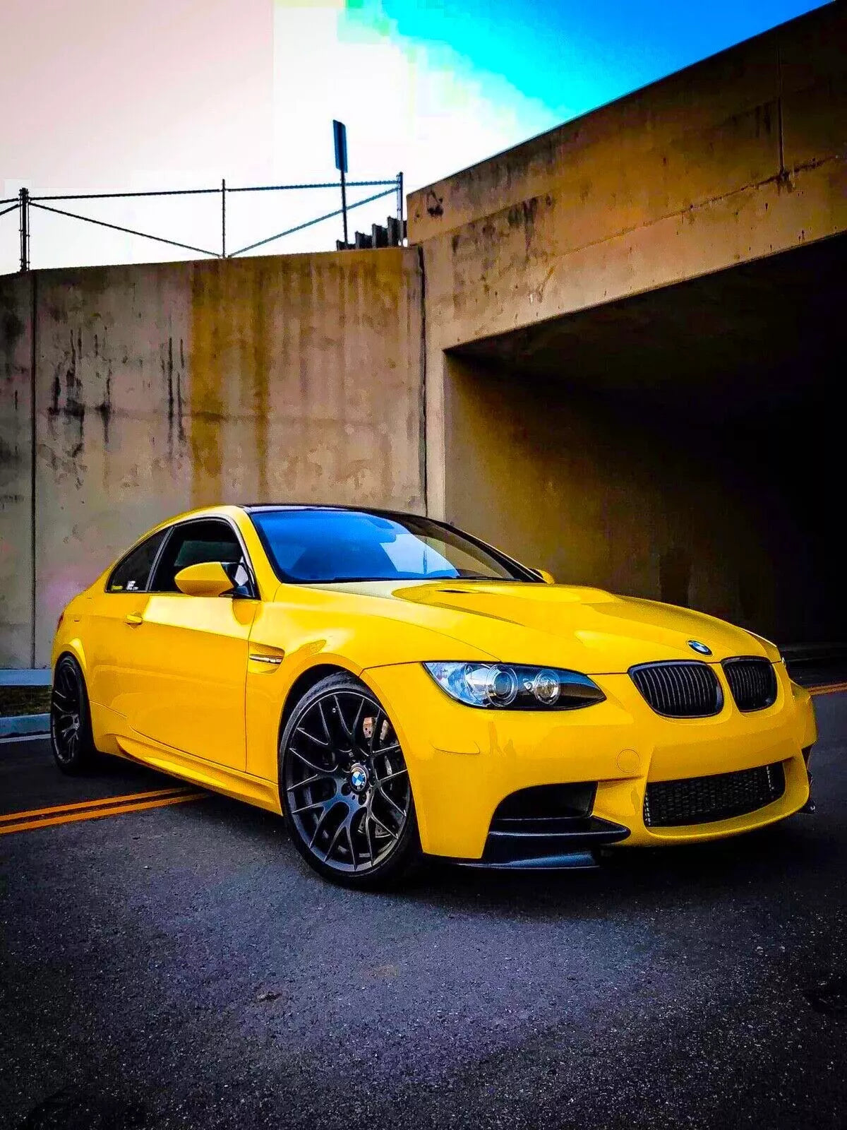 BMW M3 E90 E92 E93 Bumper Splitters 2008-2013 ABS Carbon Fibre Front