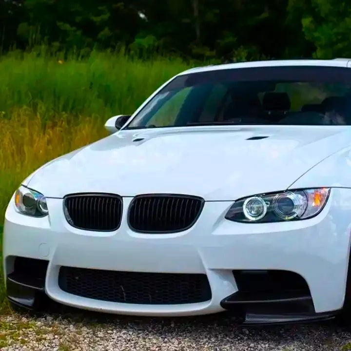 BMW M3 E90 E92 E93 Bumper Splitters 2008-2013 ABS Carbon Fibre Front