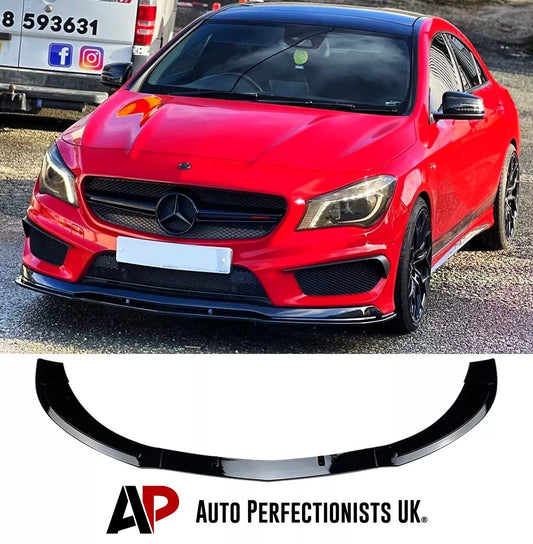 Mercedes CLA Class W117 CLA45 Front Splitter 2013-2015 Gloss Black