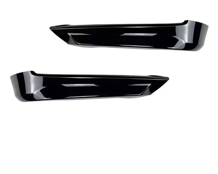 BMW 3 Series E90 E91 LCI Front Corner Splitters ABS Gloss Black