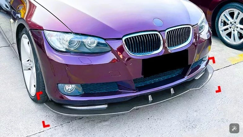 BMW 3 Series E92 E93 Front Splitter Spoiler Lip ABS Gloss Black