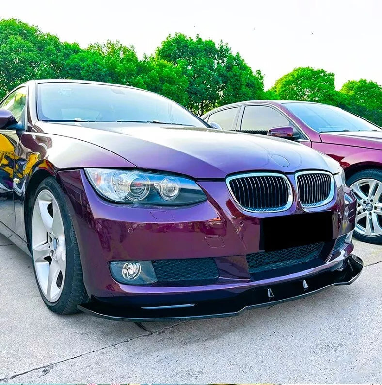 BMW 3 Series E92 E93 Front Splitter Spoiler Lip ABS Gloss Black