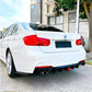BMW 3 Series F30 F31 Rear Valance Diffuser Twin W/LED ABS Carbon Fibre