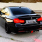 BMW 3 Series F30 F31 Rear Valance Diffuser Dual W/LED ABS Carbon Fibre