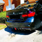 BMW 3 Series F30 F31 Rear Valance Diffuser Dual W/LED ABS Carbon Fibre