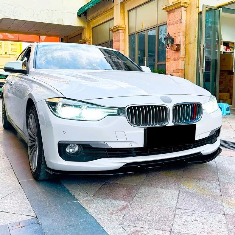 BMW 3 Series F30 F31 Front Splitter M Sport 2011-2019 ABS Gloss Black