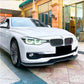 BMW 3 Series F30 F31 Front Splitter M Sport 2011-2019 ABS Gloss Black