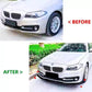 BMW 5 Series F10 F11 Front Splitter NON M Sport 15-17 ABS Gloss Black