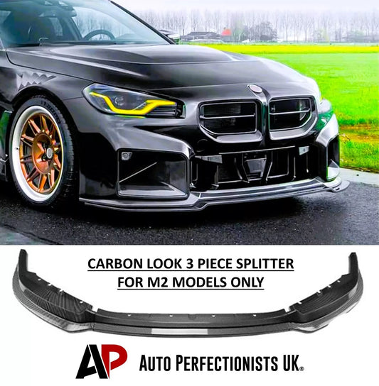 BMW M2 G87 Front Splitter Spoiler Lip 2023-2024 ABS Carbon Fibre