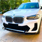 BMW X3 G01 LCI Front Splitter Spoiler M Sport 2021-24 ABS Gloss Black