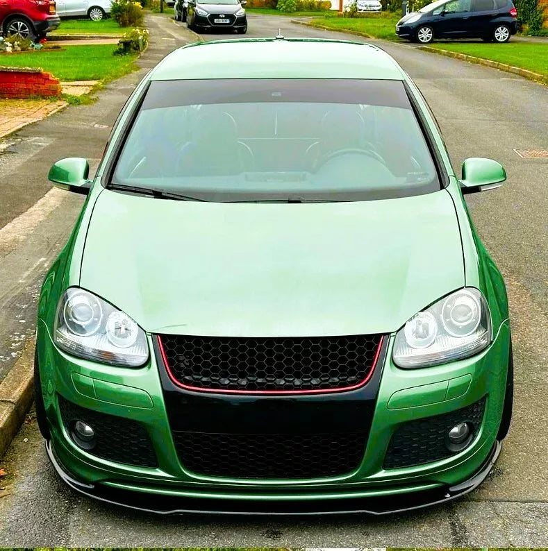 VW Golf MK5 GTI Front Splitter Spoiler 2003-08 ABS Carbon Fibre