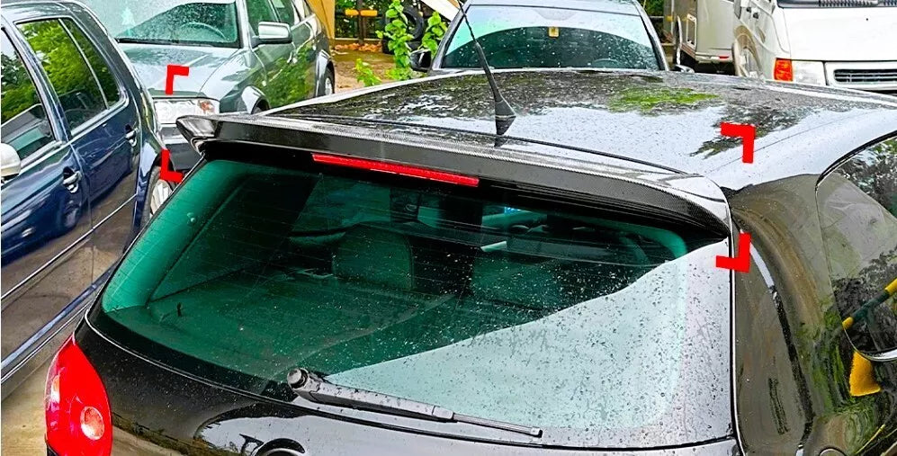VW Golf MK5 GTI R R32 Rear Roof Spoiler 03-08 ABS Gloss Black