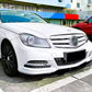 Mercedes C Class W204 Front Splitter Spoiler Lip Kit ABS Gloss Black