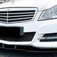 Mercedes C Class W204 Front Splitter Spoiler Lip Kit ABS Gloss Black