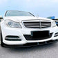 Mercedes C Class W204 Front Splitter Spoiler Lip Kit ABS Gloss Black