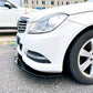 Mercedes C Class W204 Front Splitter Spoiler Lip Kit ABS Gloss Black