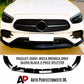 Mercedes E Class E43 E53 AMG Front Splitter Spoiler ABS Gloss Black