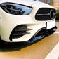 Mercedes E Class E43 E53 AMG Front Splitter Spoiler ABS Gloss Black