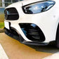 Mercedes E Class E43 E53 AMG Front Splitter Spoiler ABS Gloss Black