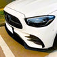 Mercedes E Class E43 E53 AMG Front Splitter Spoiler ABS Gloss Black