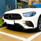 Mercedes E Class E43 E53 AMG Front Splitter Spoiler ABS Gloss Black
