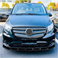 Mercedes V Class W447 Front Splitter Spoiler 14-22 ABS Gloss Black