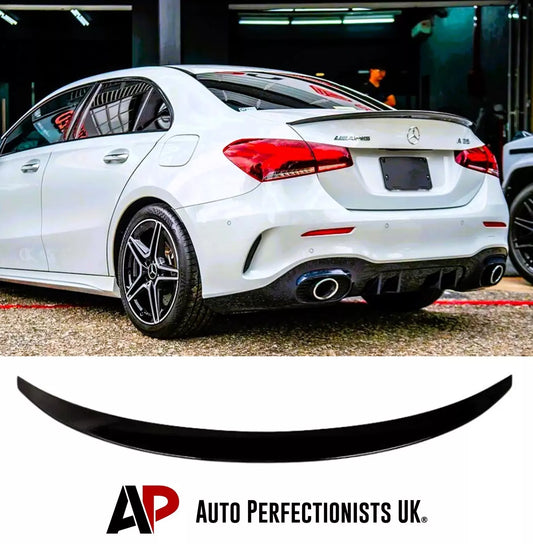 Mercedes A Class V177 Rear Boot Spoiler AMG 2018-2024 ABS Gloss Black