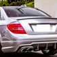 Mercedes C Class W204 Rear Boot Spoiler Wing Body Kit ABS Gloss Black